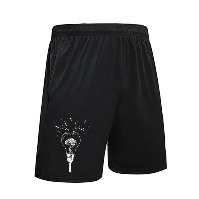 Broken Brain Bulb - Black Athletic Shorts - Psych Outlet