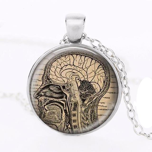 Anatomical Brain Necklace & Pendant - Psych Outlet