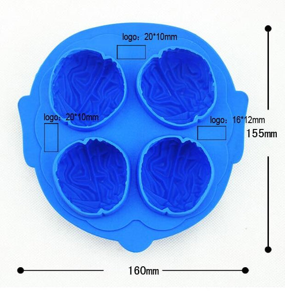 Silicone Brain Mold For Cooking or Brain Shaped Ice - Psych Outlet