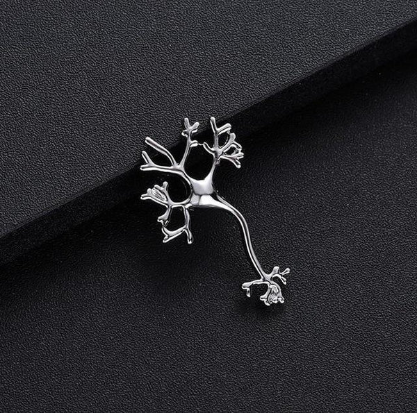 Gold or Silver Neuron Pin - Psych Outlet